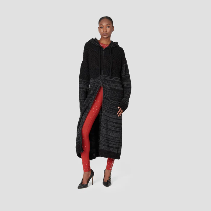 LONG KNITTED CARDIGAN