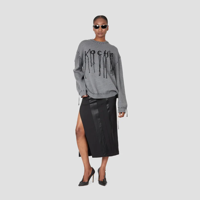 DROP KNIT SWEATER
