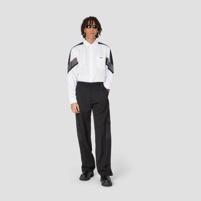 LONG SLEEVE PATCHWORK SHIRT